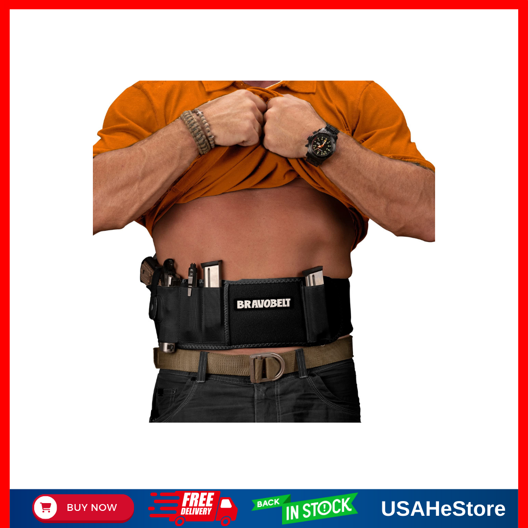 Belly Band Holster for Running & Hiking - Fits G17, M&P 40, Shield | Men & Women