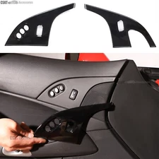 Gloss Black Interior Door lock Panel trim cover Set Fits 2005-2013 Corvette C6
