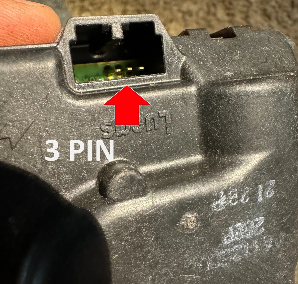 99-02 OEM DODGE RAM AIRE ACONDICIONADO MEZCLA DE CALOR ACTUADOR DE PUERTA CAMIONETA MOPAR 3 PINES Foto 3 de 3