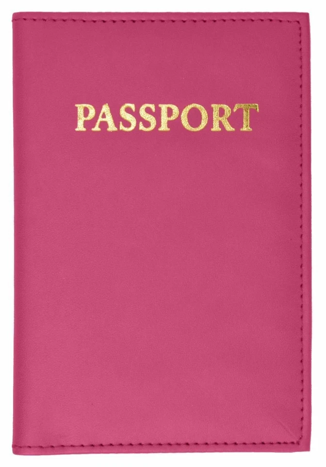 Nueva funda de cuero para pasaporte organizadora de viaje estuche para tarjetas Foto 2 de 3
