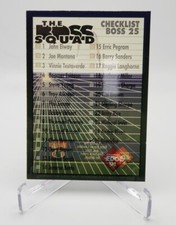 The Boss Squad - Checklist Boss 25 - Collector's Edge '94 - 1994