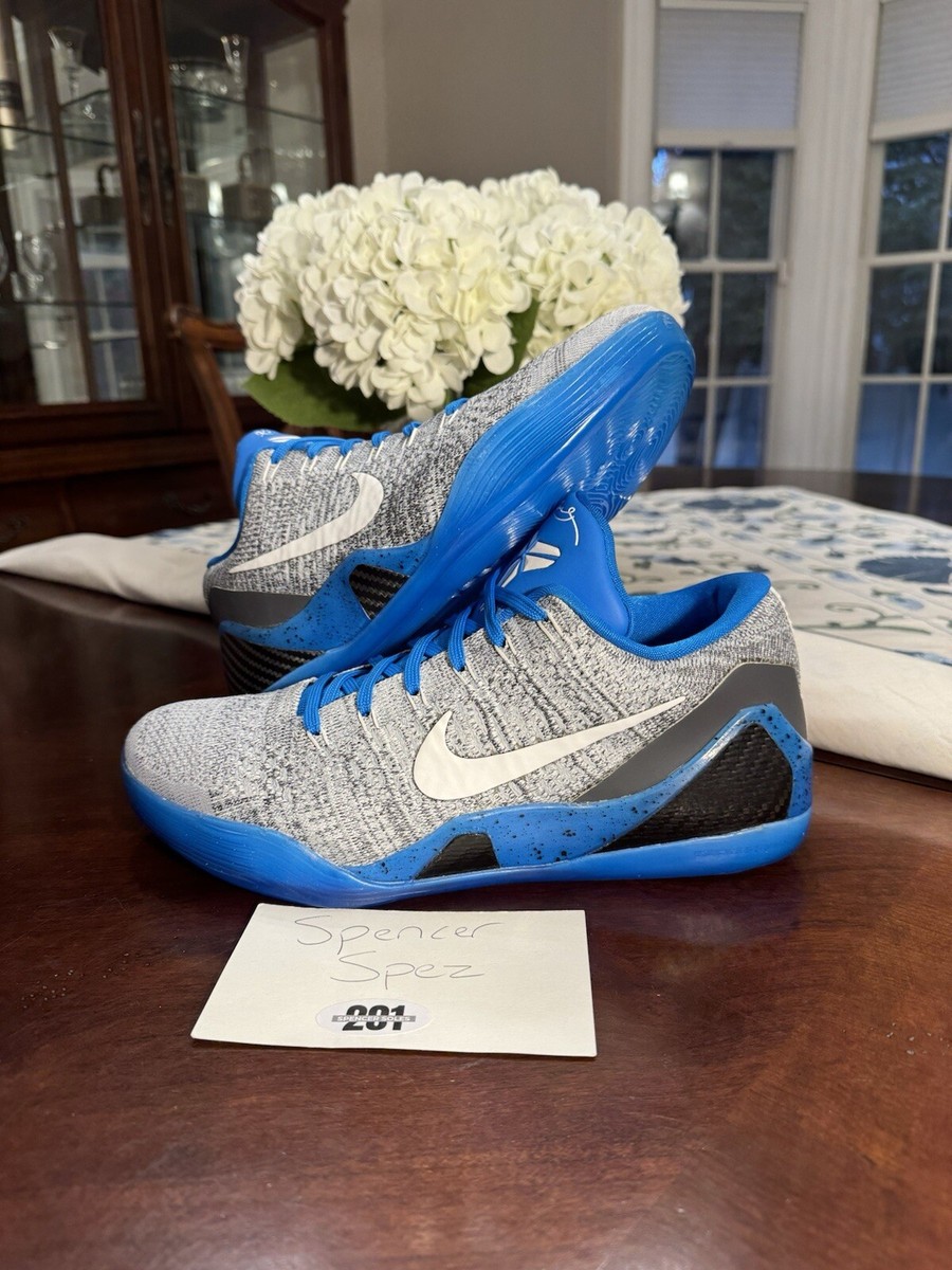 Nike Kobe 9 IX Elite Low Gray/Blue Kobe Bryant Sz 11 Brand