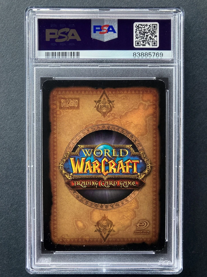 PSA 7 Illidan Stormrage Foil 1/12 Black Temple Treasure Warcraft WoW TCG - Image 2 of 2