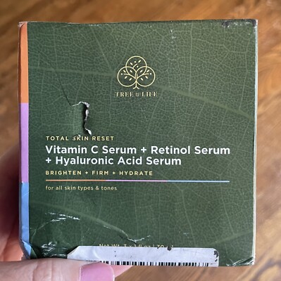 Tree of Life Total Skin Reset Vitamin C/Retinol/Hyaluronic Acid Serum 3 x 30mL