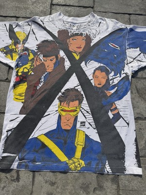 Vintage 1994 Marvel X-Men All Over Print T-Shirt XL Wolverine