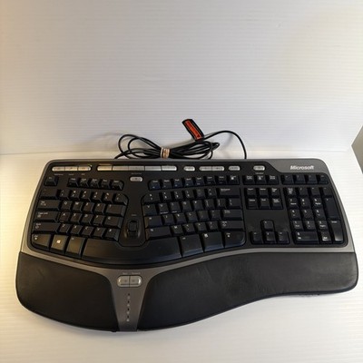Microsoft Natural Ergonomic Keyboard 4000 v1.0 Tested Working KU-0462 USB Wired