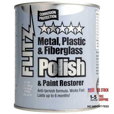 Metal Polish Paste - 2lb Can of USA-Made Polish for Solid Chrome, 2 lb 1