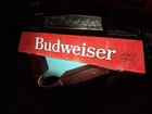 VTG ANHEUSER-BUSCH BUDWEISER BEER CLYDESDALES HANGING POOL TABLE BAR LIGHT 40"