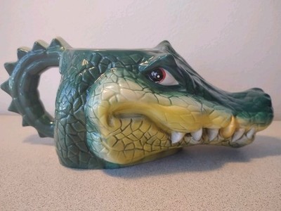 Rainforest Cafe Alligator Ceramic Coffee Mug Cup Crocodile 1997 