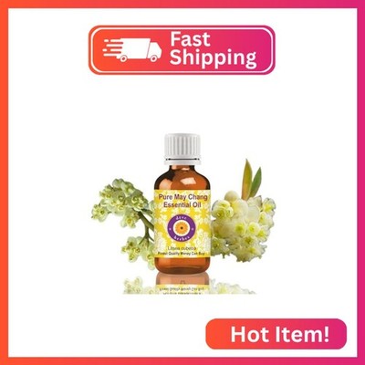 dève herbes May Chang Essential Oil (Litsea cubeba) Pure | Non-Sticky | Non-Grea