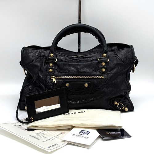 Balenciaga Giant City Motor Bag Black 281770 156509464