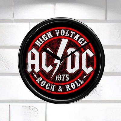 ACDC Wanduhr AC/DC Bestseller groß 30cm lautlos Uhr Küche Weihnachtsgeschenk