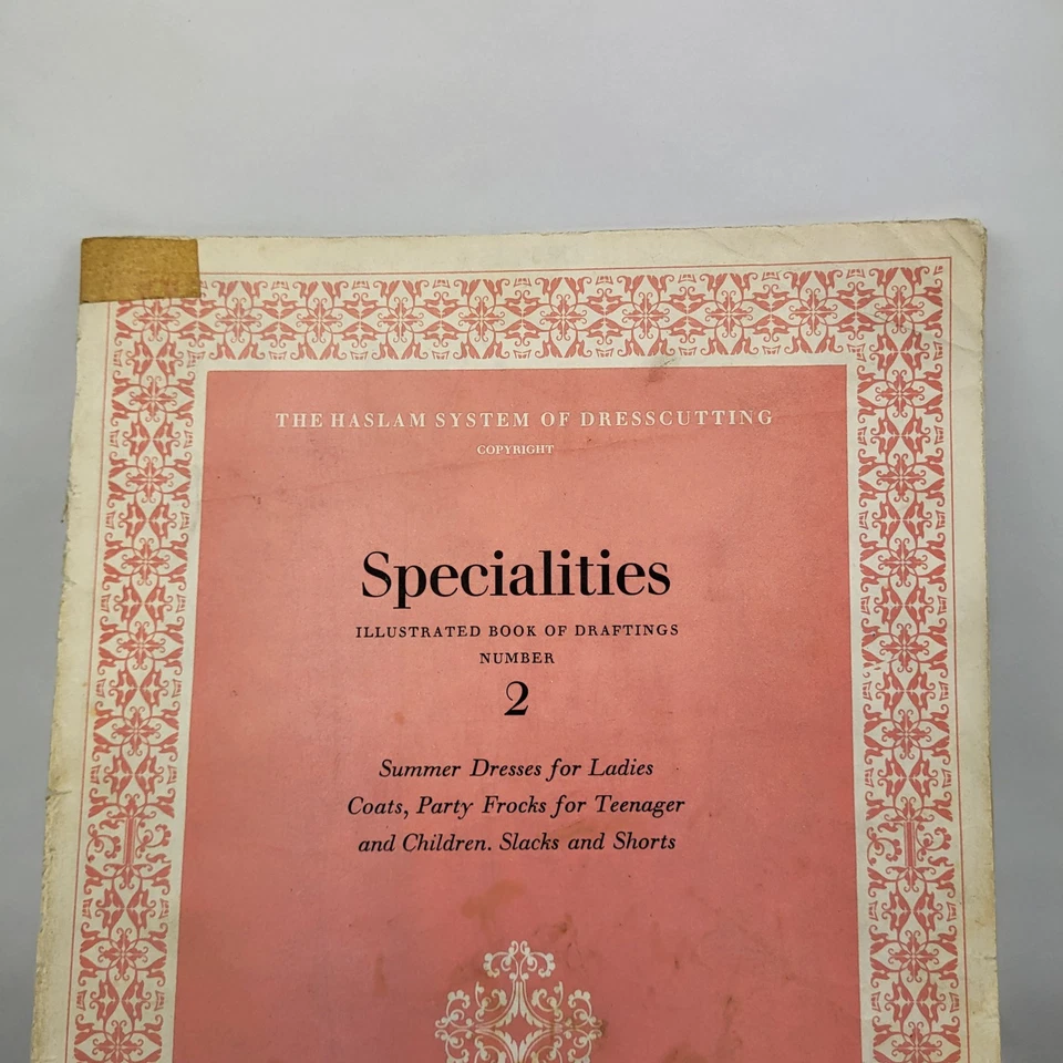 Vintage Haslam System of Dresscutting - Specialities No. 2 Vintage Free Postage  - Image 2 of 4