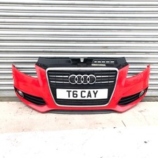 AUDI A3 CABRIOLET 1.6 TDI DIESEL FRONT BUMPER SURROUND PANEL RED 2009 - 2013