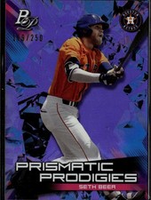 2019 Bowman Platinum #PPP-29 Seth Beer Prismatic Prodigies Purple #/250