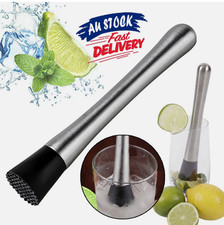 1Pcs Cocktail Muddler Motar&Pestle Stainless Steel Kitchen AU Barware Bar  Fruit