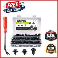 120PCS Automotive Push Retainer Clips for Subaru Bumper Fender Splash Shield