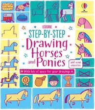Step-by-step Drawing Horses and Ponies: A Simple and Easy Drawing Book for Kids