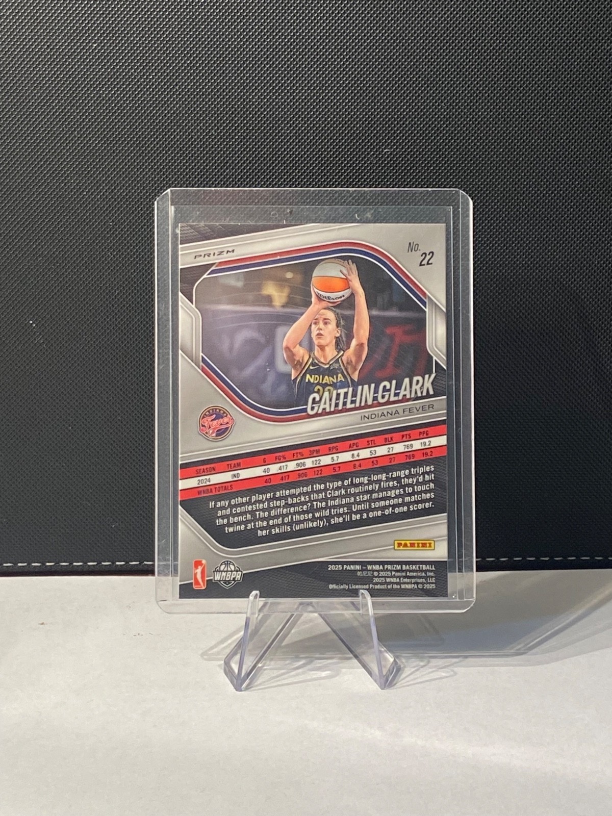 2025 Panini Prizm WNBA Caitlin Clark Silver Prizm #22 view 2