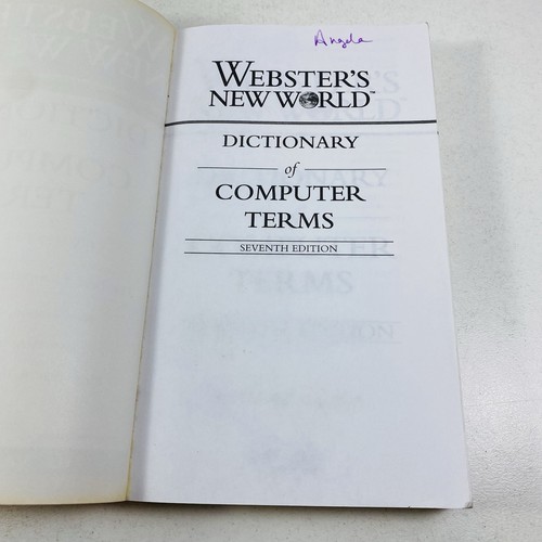 Webster's New World Dictionary of Computer Terms 7th Ed by Bryan Pfaffenberger - Picture 7 of 8