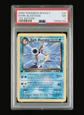 Pokemon TCG 1999 Dark Blastoise 20/82 Team Rocket Regular Non Holo PSA 7