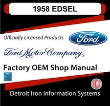 1958 Ford Edsel Shop Manuals & Parts Books CD