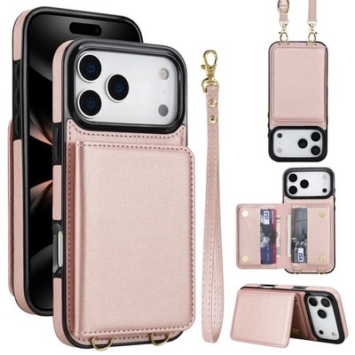 Crossbody RFID Wallet Leather Stand Case For iPhone 17e 17Pro Max 15 14 13 12 11