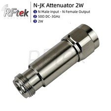 N Type 2W DC-3GHz 50 Coax Fixed Attenuator 1-50dB 3dB 6dB 10dB 20dB 30dB 40dB