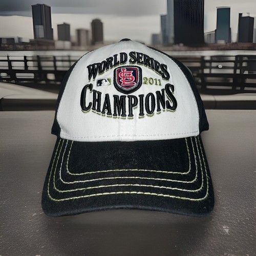St Louis Cardinals 2011 World Series Champions New Era 39Thirty OSFM Hat Cap MLB - Picture 2 of 7