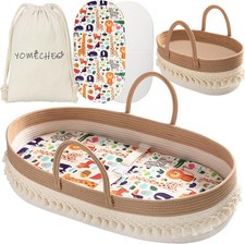 Boho Baby Changing Basket, Moses Basket for Newborn