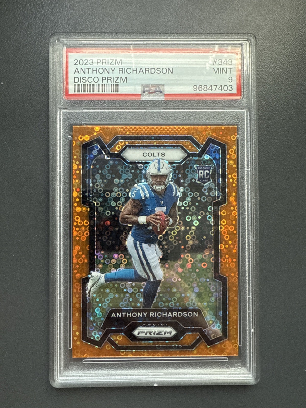 2023 Panini Prizm - Rookies Anthony Richardson #343 Disco Prizm (RC)