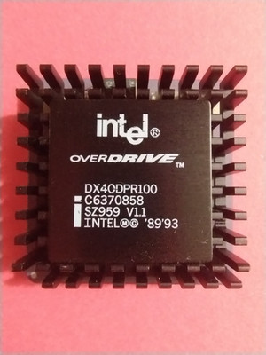 intel i486 DX (Gold) Vintage Microprocessor/ CPU