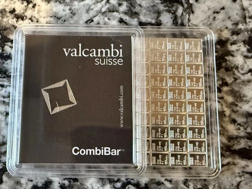 100g Valcambi Silver CombiBar Sheet of 100x1g Bullion Bars