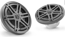 JL Audio M3-650X-S-Gm 6-1/2" 2-Way Marine Coaxial Speakers - Gray Sports Grille