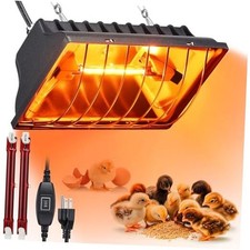 250W for Chicks Ducks, Brooder Heater with 2PCS Heat Chicken Brooder Heater