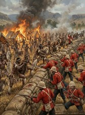 ZULU WARS, RORKES DRIFT.  KEEP EM BACK LADS 🇬🇧 10X8 inch print.