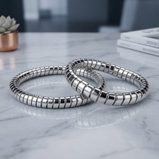 2 PACK Magnetic Therapy Hematite Bracelet 8mm Beads for Men and Women