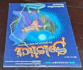 Nintendo NES Solstice Manuale Istruzioni *SOLO*