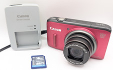 Canon Power Shot SX260 HS Compact Digital Camera 20X OZ 12.1 MP Charger Mem Card