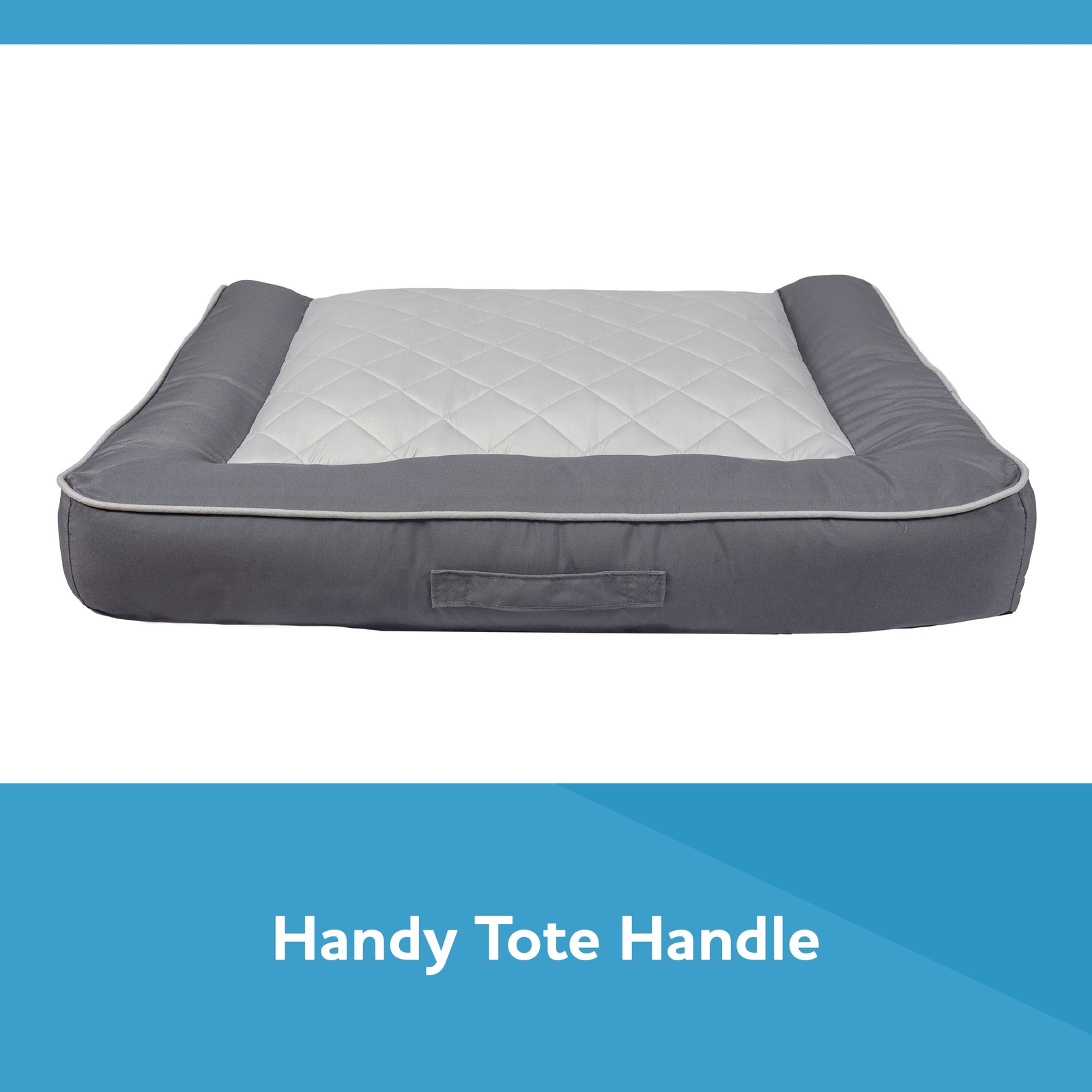 Vibrant Life Large Deluxe Cooling Couch Dog Bed, Gray eBay