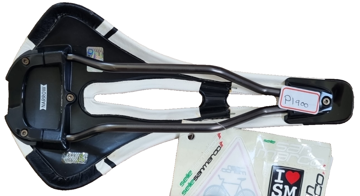 Selle San Marco Mantra Ouverte Vélo Route - Blanche, Rails XSlite - 292x136 Mm - NEUF