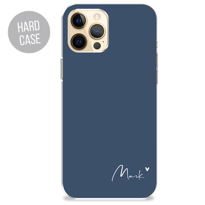 Personalisierte Handyhülle Pastell Name Hardcover Apple iPhone 7 8 11 12 Pro Xr
