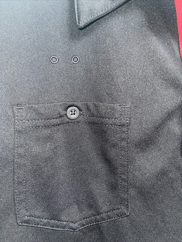 NEW McDonald's Uniform Dress Shirt Black Button Front Size XLarge Short Sleeve - Picture 3 of 11