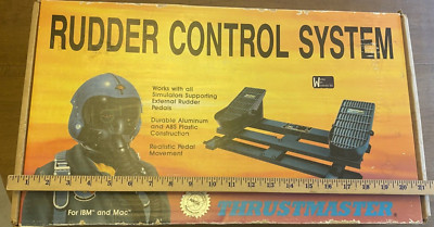 Thrustmaster Rudder Control System for PC Flight Simulator For IBM & Mac Vintage