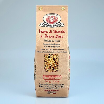 Fregola Sarda Tostata 500 g geröstete Hartweizengrieß-Kügelchen - Rustichella