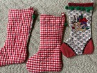 Christmas stockings /lot of 3/handmade — photo 3