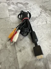 Sony PlayStation Genuine OEM Composite AV Cable Cord PS1 PS2 Red White Yellow