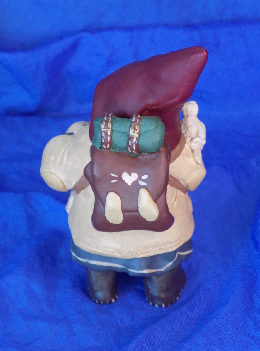 Gnomy's Diaries The Legend of Gnomy Hiking Figure w/ Bird in Box