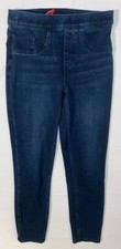 Womens Spanx Jeans Pants Size XS Pull On Dark Wash Jegging Skinny Preowned EUC