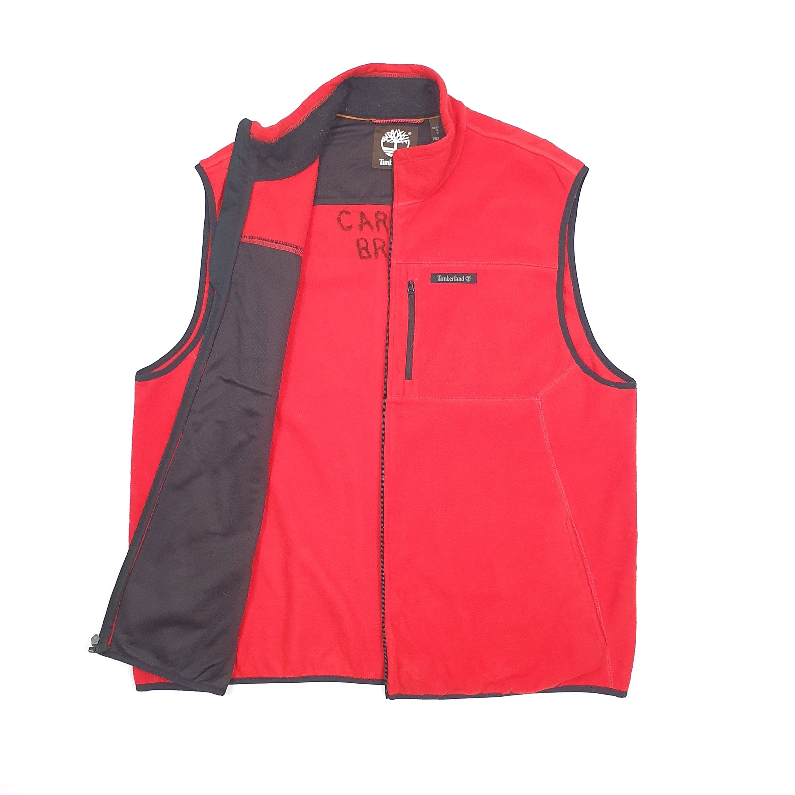 Mens TIMBERLAND Polyester Gilet Fleece Jumper XXL image 2